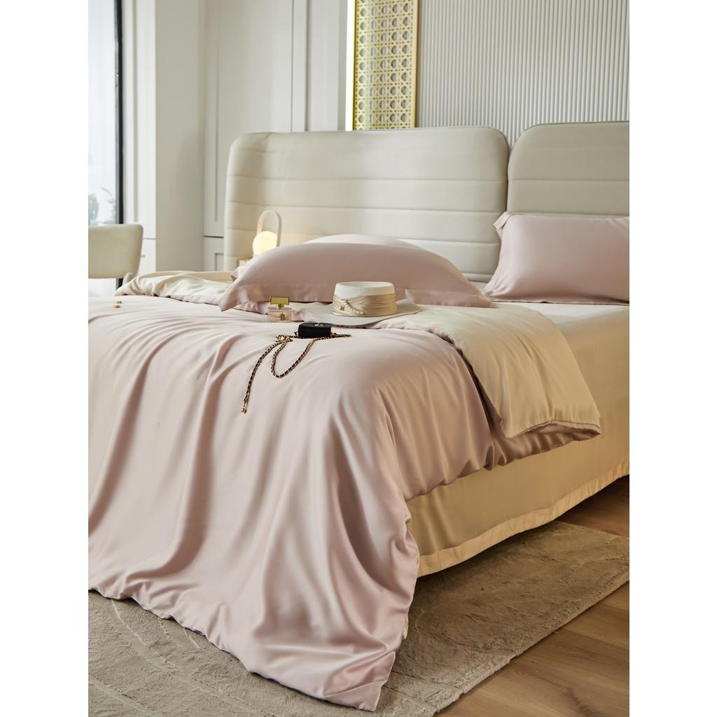 Bộ chăn ga gối lụa Tencel 100% 80s cao cấp, các tone màu mới, hot nhất 2022 siêu mát mịn SM22