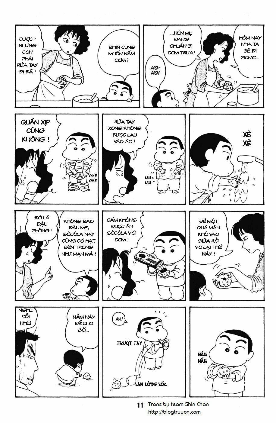 crayon shin-chan cậu bé bút chì chapter 2 12