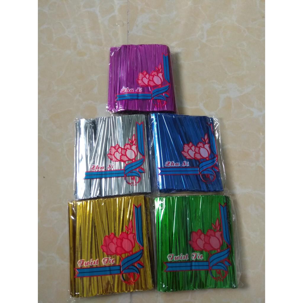 Dây buộc lan nhiều màu, sợi dài 8 cm, 1 gói khoảng 800 sợi