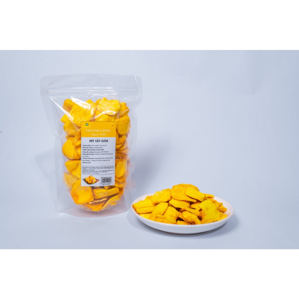 Mít Sấy Nguyên Cánh Thành Long Đồ Ăn Vặt Thơm Ngon Trái Cây Sấy Giòn Rụm 100g/200g
