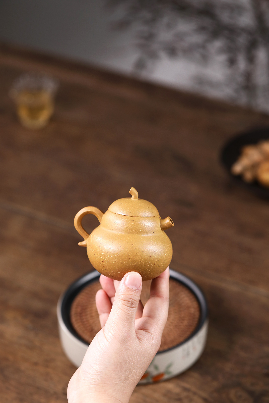 Ấm Tử Sa Nghi Hưng Hồ Lô 120 ml Độc Ẩm