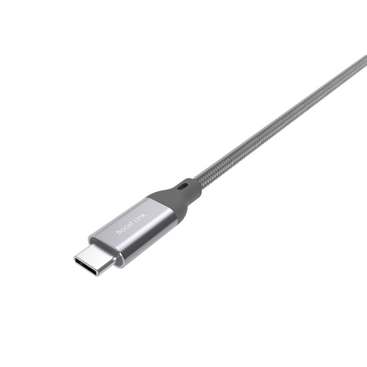 Cáp sạc nhanh Silicon Power Type-C Boost link LK30AC bọc nylon tối đa 3A dài 1m - Hàng Chính hãng