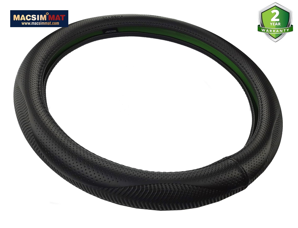 Bọc vô lăng cao cấp chất liệu da thật - Khâu tay 100% size M - nhãn hiệu L17T Macsim mã L17T