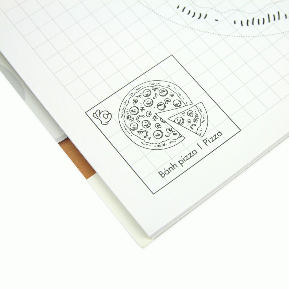 Vở tập vẽ lò xo 20 tờ A4 "Cùng bé học vẽ - Chủ đề đồ ăn" 7169