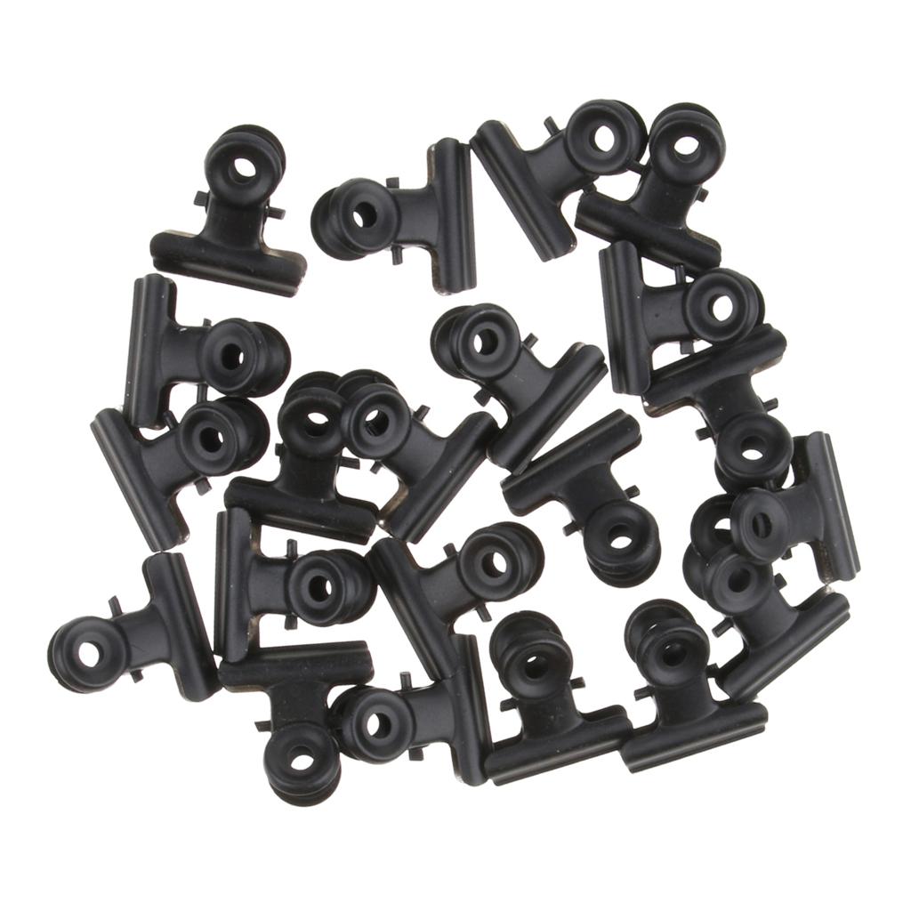 Lot of 20, Steel Bulldog Clips Paper Letter Large Binder Clamps 3 inch