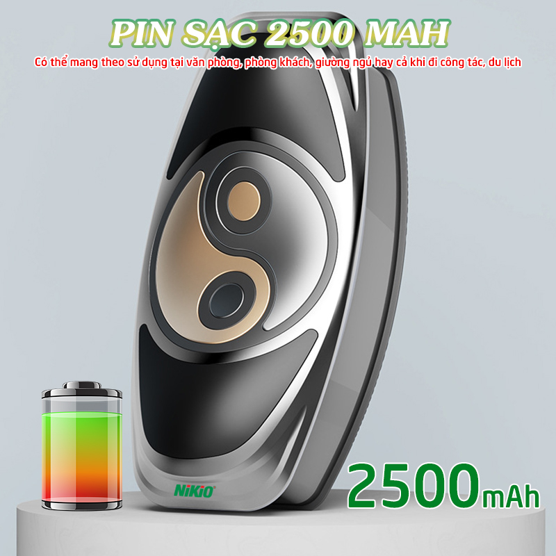 Máy massage lưng và cột sống Nikio NK-159, Dòng pin sạc, công nghệ kéo giãn cột sống lưng bằng túi khí hỗ trợ giảm đau mỏi và bệnh lý vệ cột sống