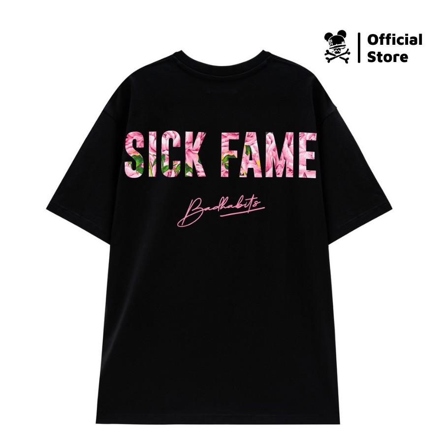 Áo Thun Unisex Bad Habits Sick Fame Đen 100% Cotton - Local Brand Chính Hãng