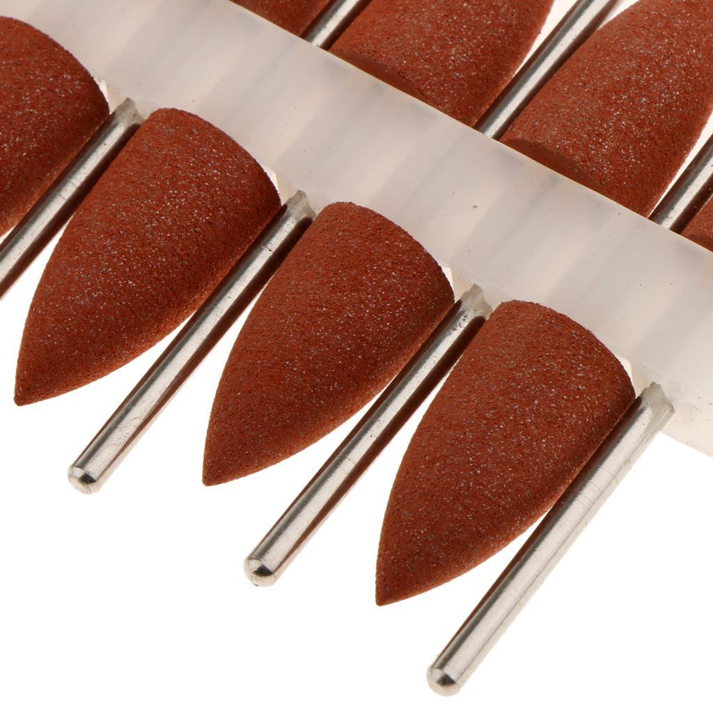 10 Pieces 2.35mm Resin Base Burs Rotary Drill Polisher Set