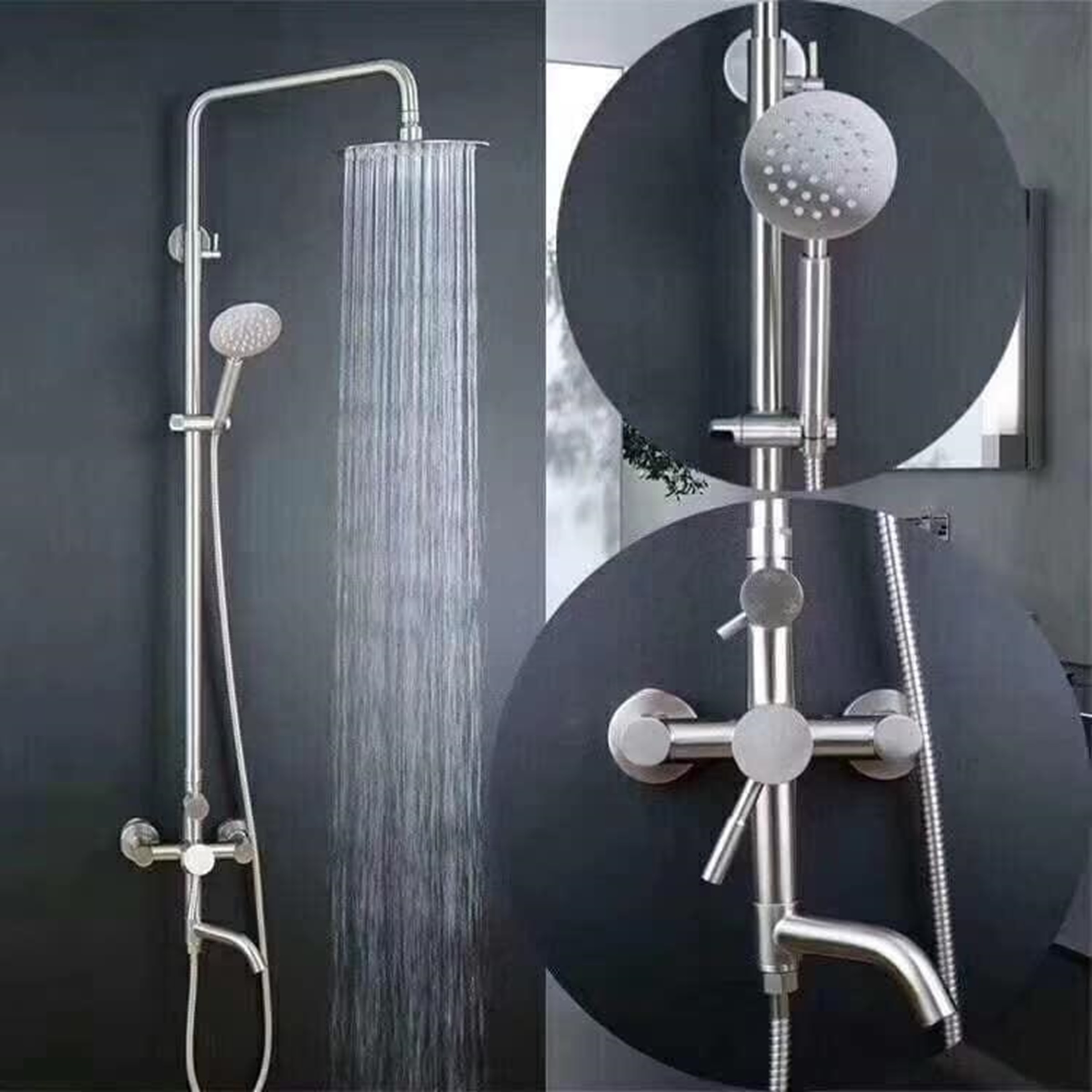 Sen cây tắm đứng INOX GROVES GS RA8001