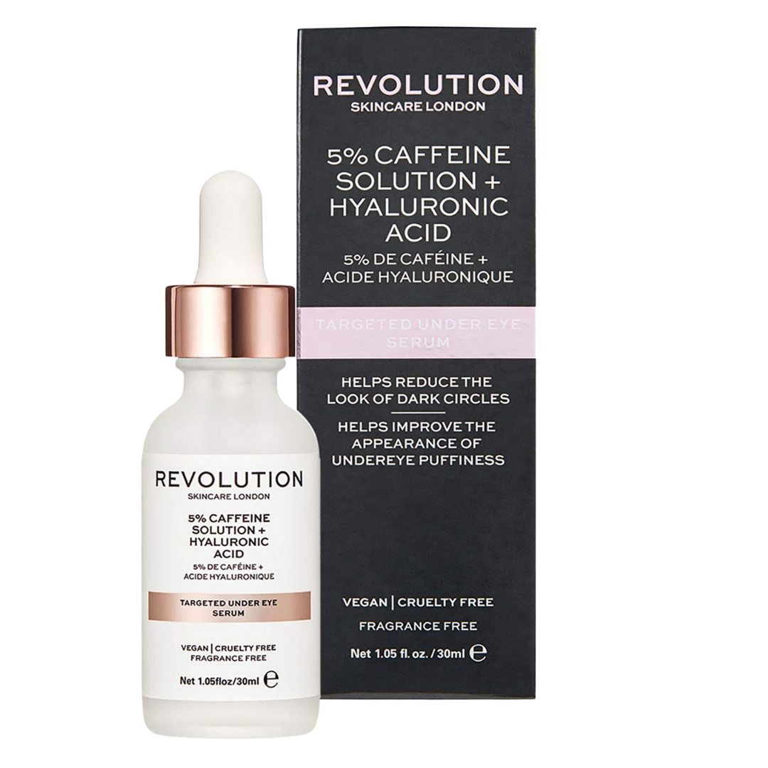 Tinh chất giảm thâm, bọng mắt Revolution 5% Caffeine Solution + Hyaluronic Acid 30ml (Bill Anh)