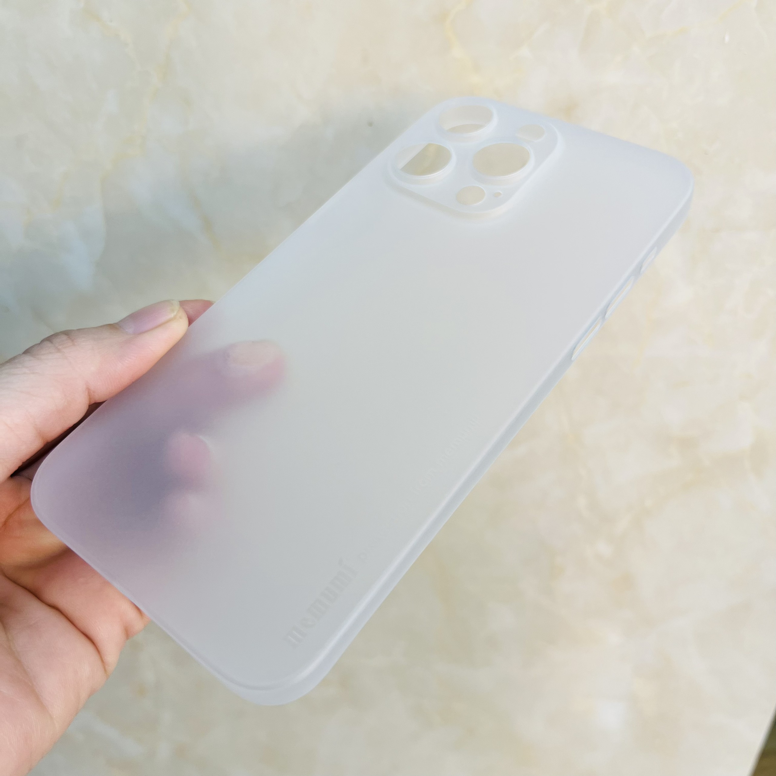 Ốp lưng cho iPhone 15 Pro Max Memumi siêu mỏng-hàng chính hãng