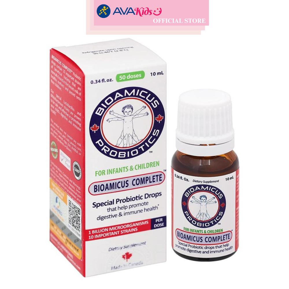 Men vi sinh BioAmicus Complete hỗ trợ cải thiện hệ vi sinh đường ruột 10 ml (từ 0 tháng)