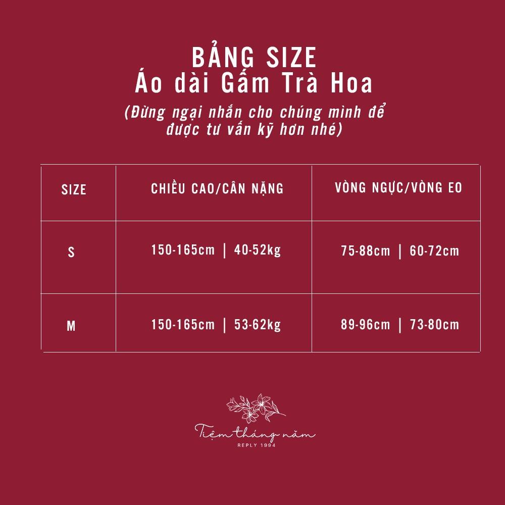 Áo dài Gấm Trà hoa - Màu Vàng nghệ