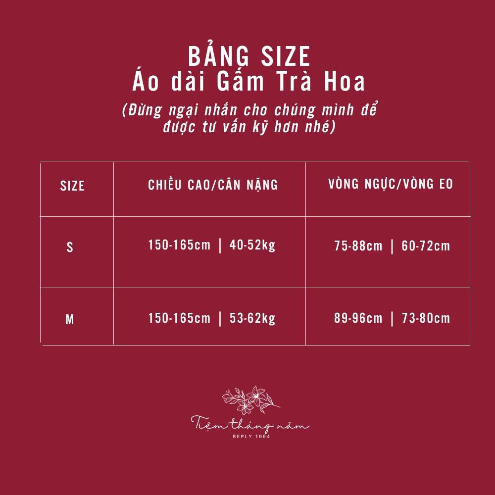 Áo dài Gấm Trà hoa - Màu Cốm