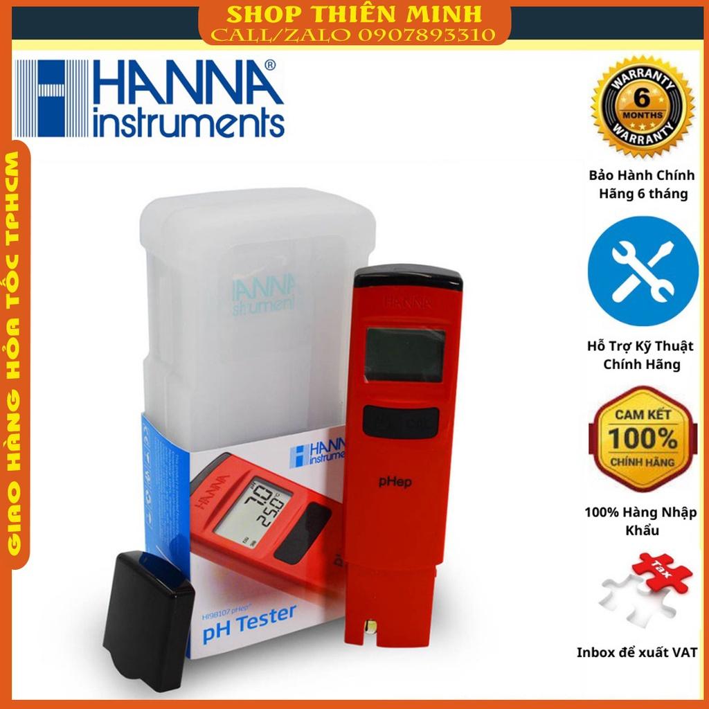 Bút Đo pH và Nhiệt Độ Trong Nước HI98107 Hanna