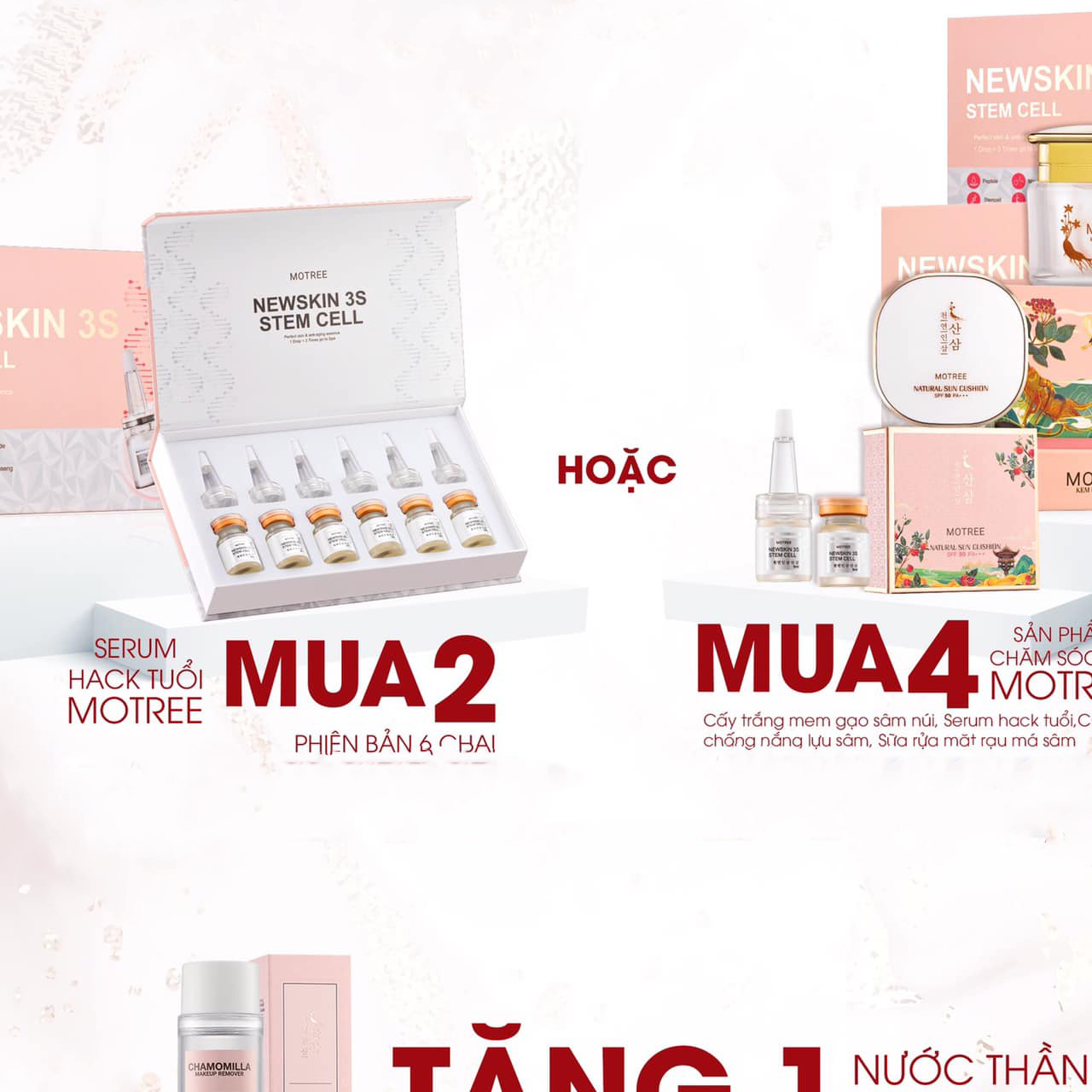 Nước Thần Hoa Cúc Motree, nước tẩy trang sàm sạch sâu, tẩy trang dịu nhẹ hoa cúc