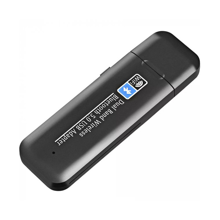 USB thu wifi chuẩn AC AC1300 1300Mbps băng tần kép MU-MIMO, tích hợp bluetooth 5.0 - PK101