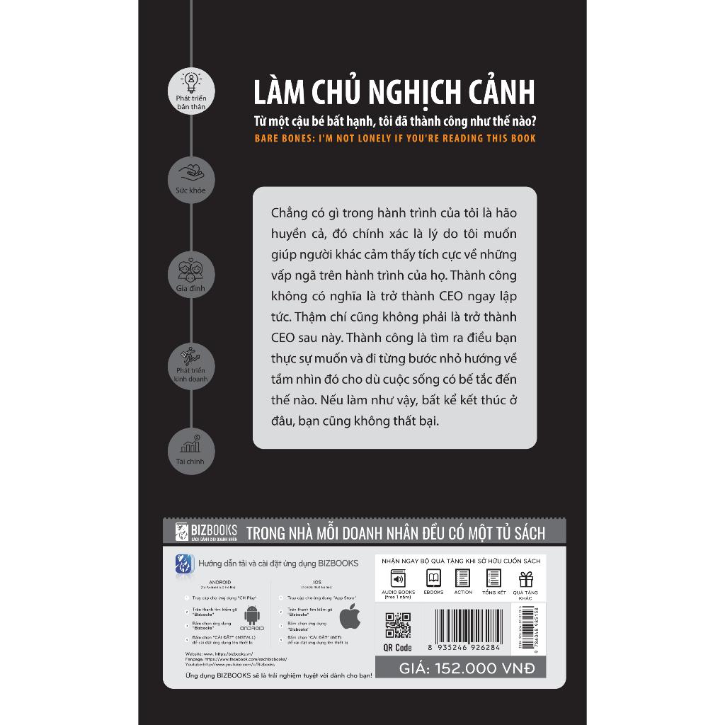 Sách - Làm chủ nghịch cảnh: Từ một cậu bé bất hạnh, tôi đã thành công như thế nào?