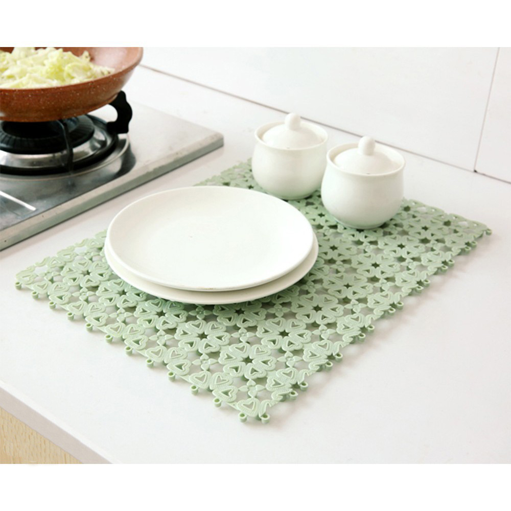 Set 9 Tấm Thảm Nhựa 21x31Cm Lát Sàn Sạch Sẽ (Giao Màu Ngẫu Nhiên)