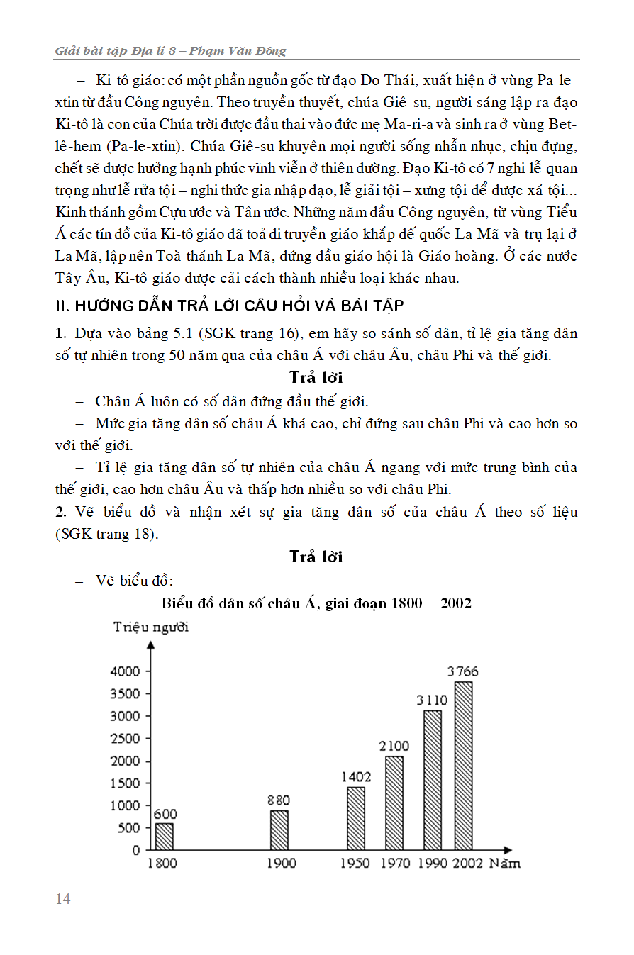 Giải Bài Tập Địa Lí 8 - KV