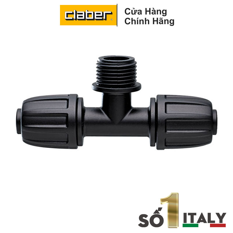 Nối ren 1/2 chuyển đổi/ 1/2 3 way threaded adaptor Claber 91017
