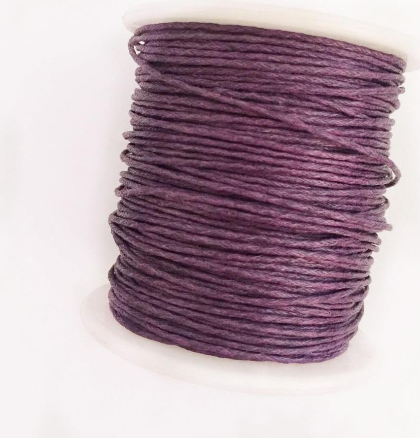 4 Rolls 1mm Waxed Cotton Cord Thread DIY Jewelry Making Beads Supplies