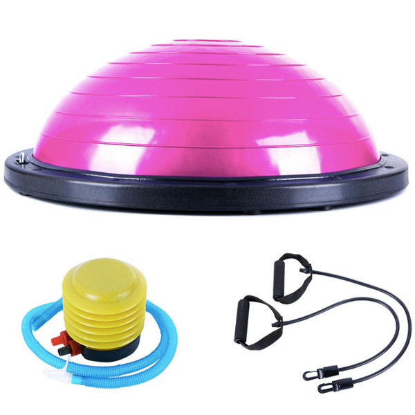 Combo Bóng tập thể lực đa năng 58cm + Bơm bóng + Dây kéo Sportslink