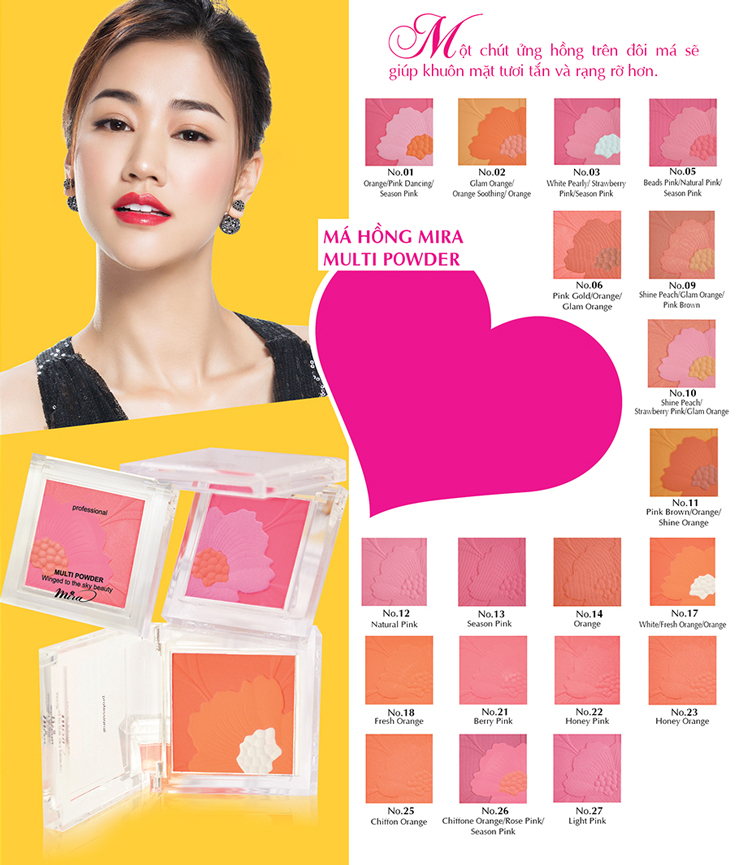 Phấn Má Hồng Mira Multi Powder B739 (12g)