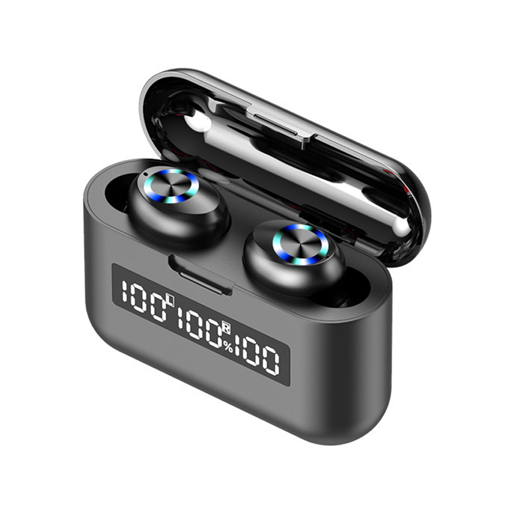 Tai nghe không dây thể thao Bluetooth 5.0, điều khiển cảm ứng - với hộp sạc