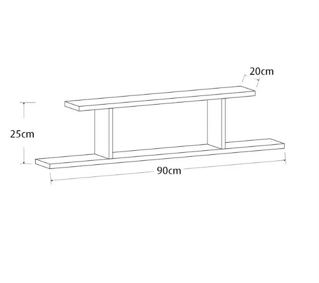 Kệ Gỗ Trang Trí Treo Tường Juno Sofa  CTKT510 KT 90 x 25 x 20cm