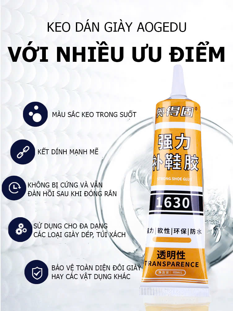 Keo Dán Giày Chuyên Dụng, Mau Khô, Chống Nước, Đàn Hồi, Keo Đa Năng Siêu Dính