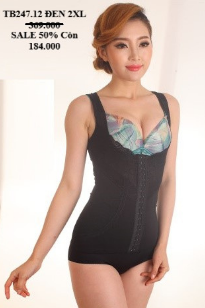 CORSET CHE KHUYẾT ĐIỂM DÀNH CHO CHỊ EM_ TB 247.12 ĐEN 2XL