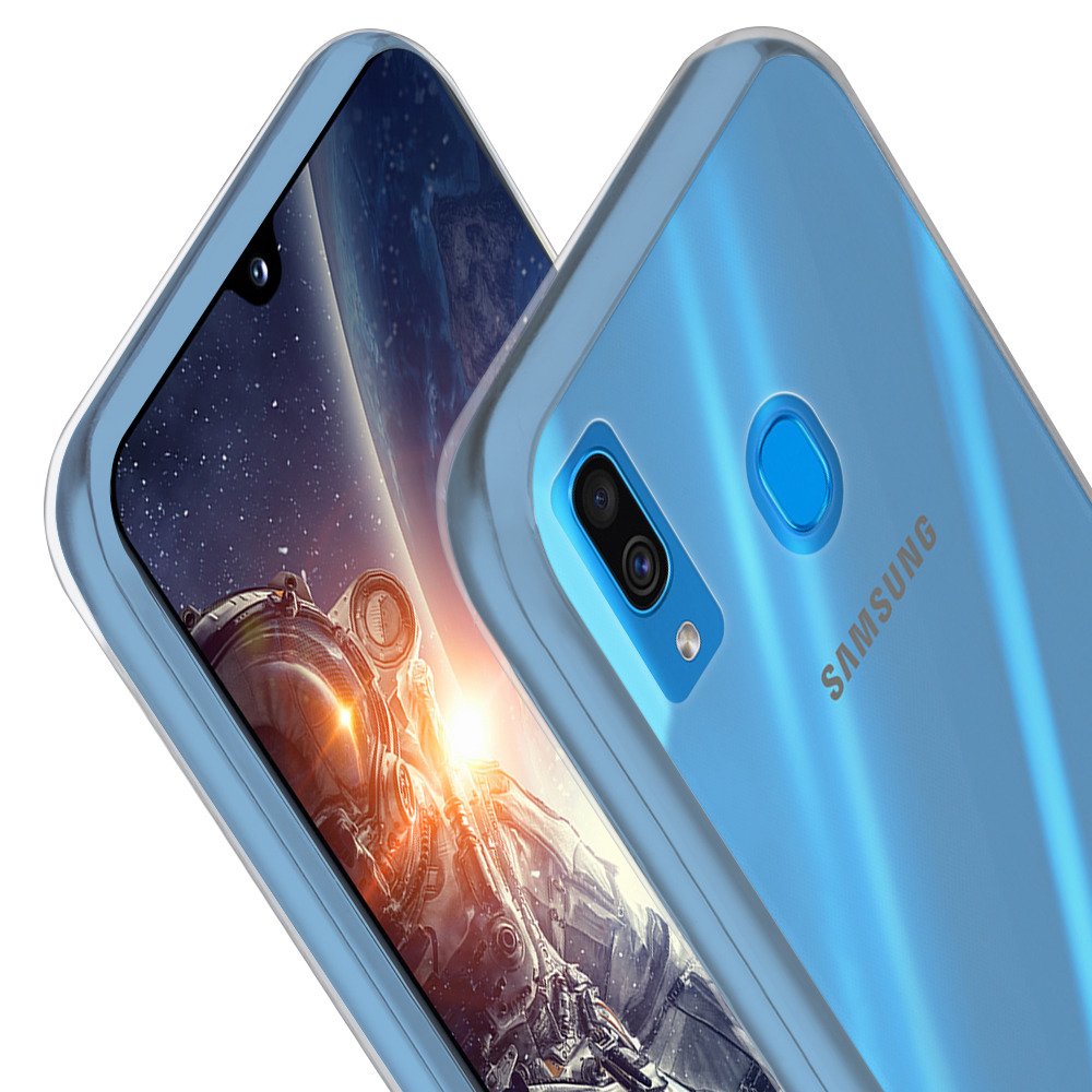 Ốp lưng dẻo cho Samsung Galaxy A40 hiệu Ultra Thin mỏng 0.6mm chống trầy - Hàng chính hãng