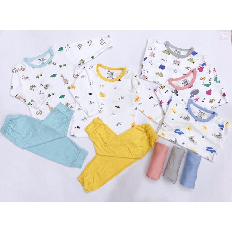 Bộ dài tay thun lạnh cho bé Trai bé Gái hãng Avaler chuẩn xịn vải petit mềm mịn, thông thoáng dễ chịu, thấm hút mồ hôi.