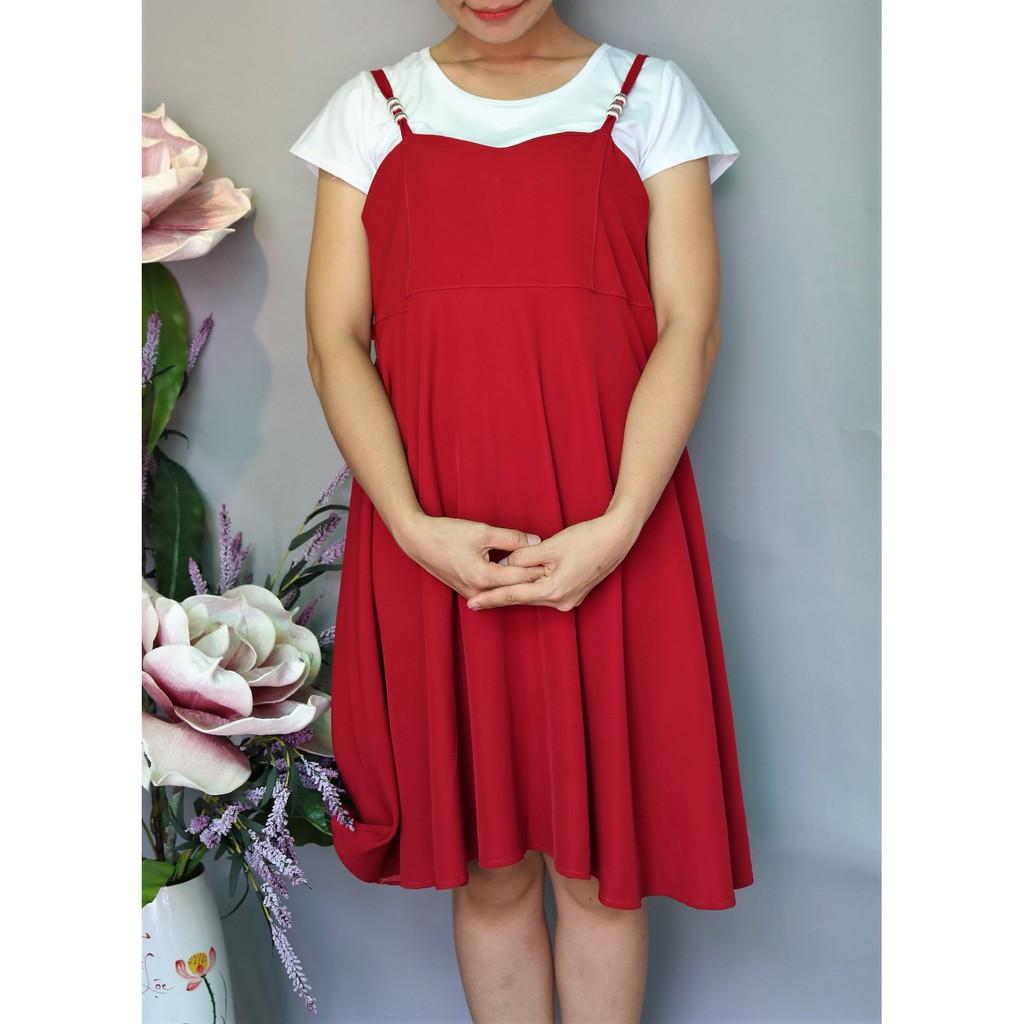Nguyên set váy YẾM bầu HỒNG