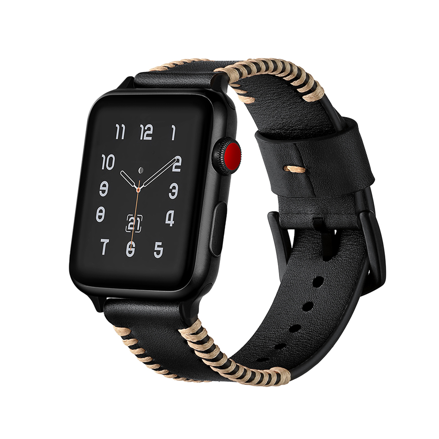 Dây đeo JINYA Style Leather cho Apple Watch - Hàng Chính Hãng