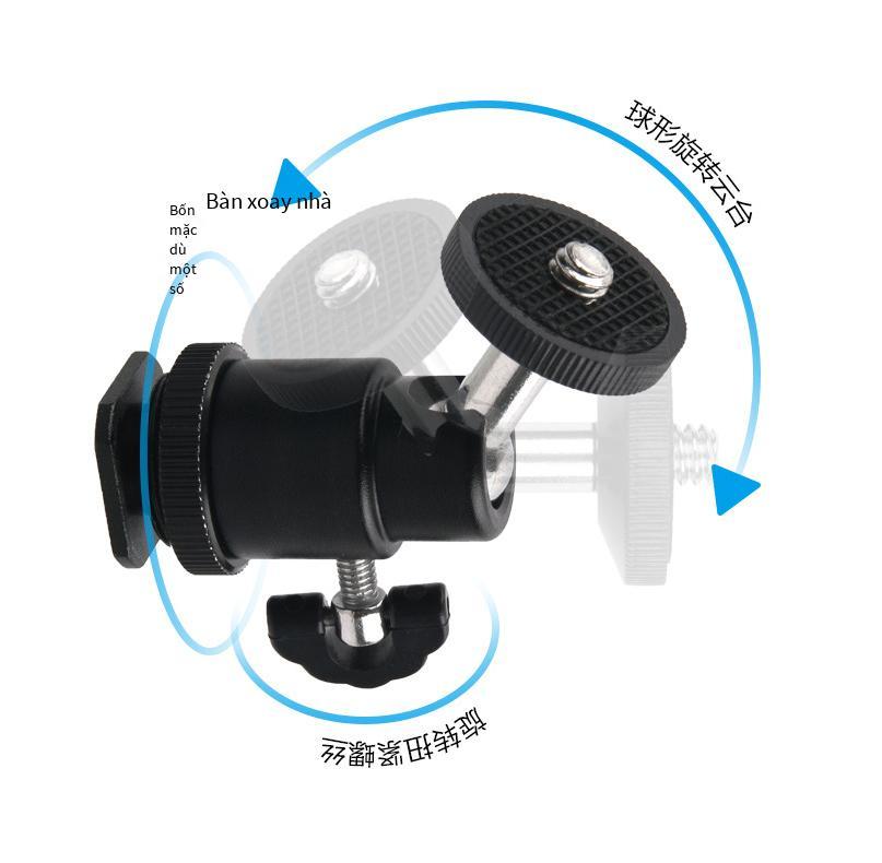 Giá thấp nhất mini gimbal vít 1/4 điện thoại di động ổn định micro đơn điện máy ảnh đèn flash khung loạt phụ kiện giày nóng