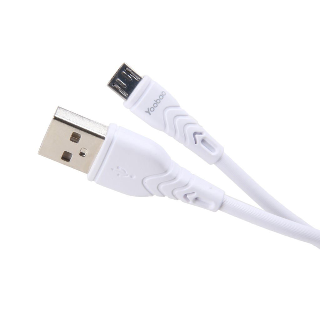 Dây cáp sạc cho điện thoại smartphone Android đầu micro USB Yoobao C5 dài 1m - Hàng chính hãng