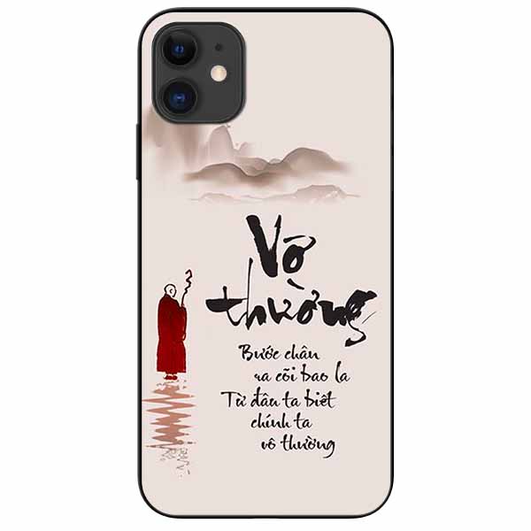 Ốp lưng in cho Iphone 11 Mẫu Vô Thường Bước Chân