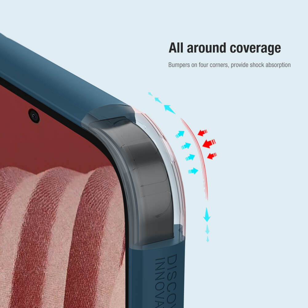 Ốp lưng sần chống sốc cho Samsung Galaxy A53 5G mặt lưng nhám hiệu Nillkin Super Frosted Shield Pro cho khả năng chống sốc cực tốt, chất liệu cao cấp, mặt lưng nhám sang trọng - hàng nhập khẩu