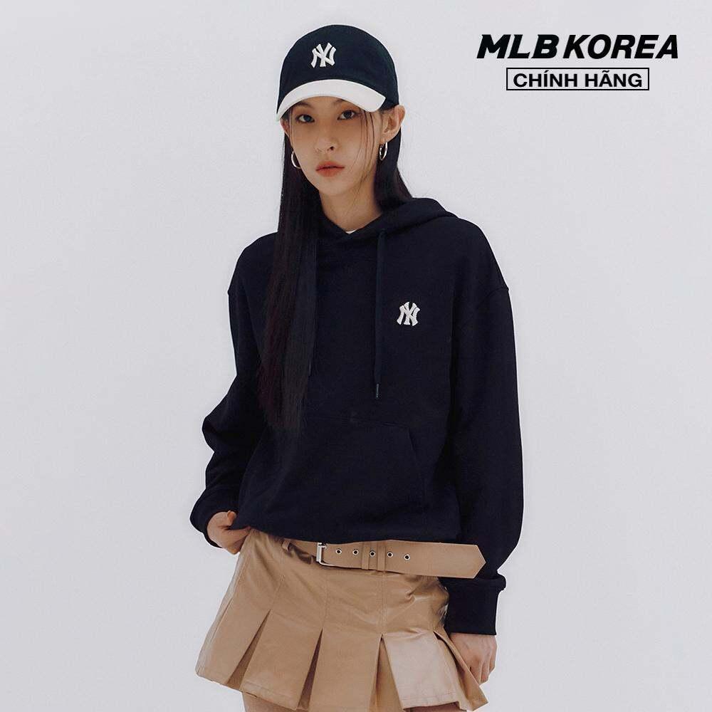 MLB - Áo hoodie unisex tay dài phối mũ Basic Small