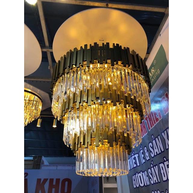 Đèn thả phale bắc âu 2 tầng fi 75cm cho khách sạn, nhà hàng, thông tầng biệt thự...