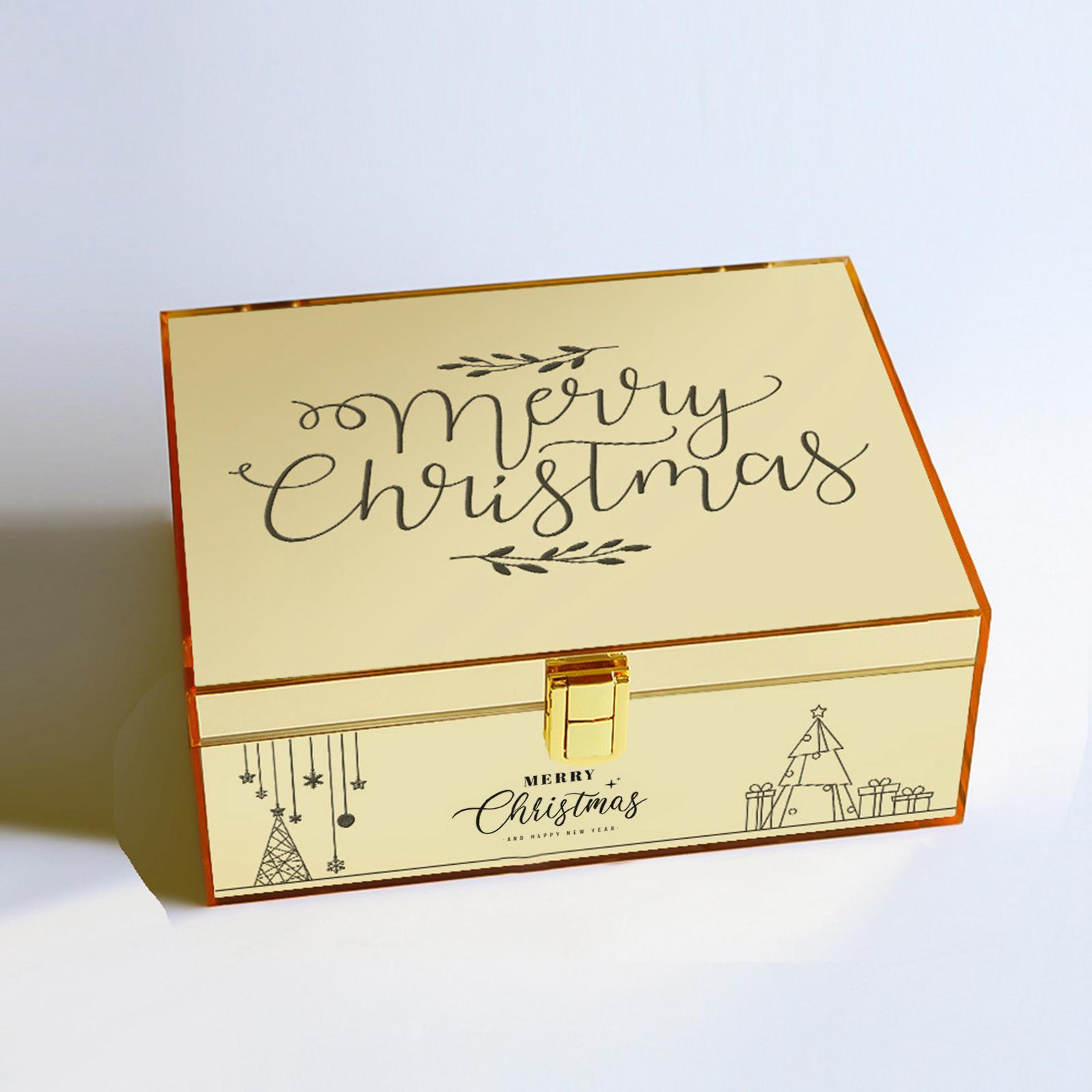 Gift Box with Lid Containers Acrylic Boxes for Birthday Bridesmaid Christmas