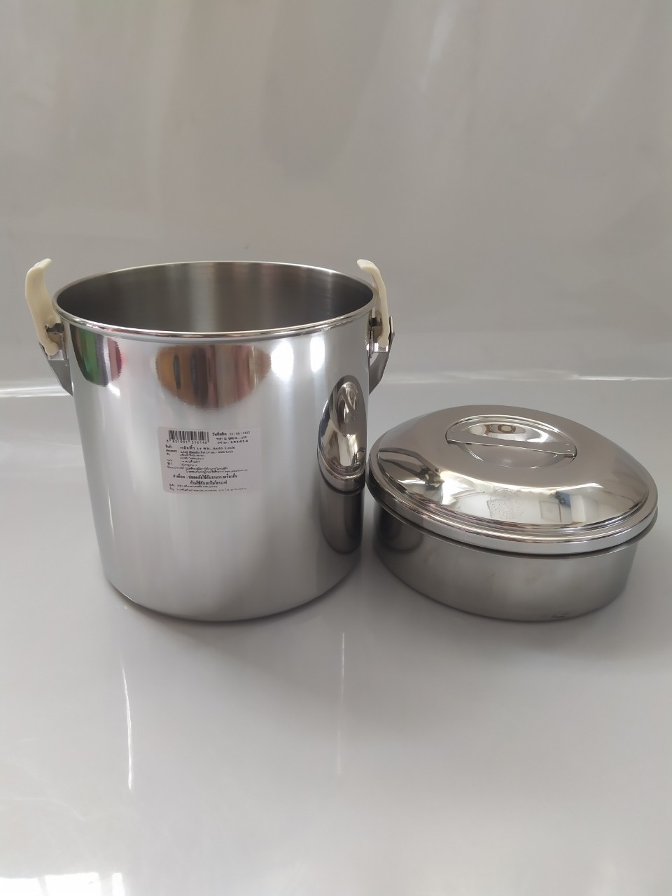 Camen Inox Zebra Thái Lan Một Ngăn Rưỡi 12cm Khóa Gài-151612