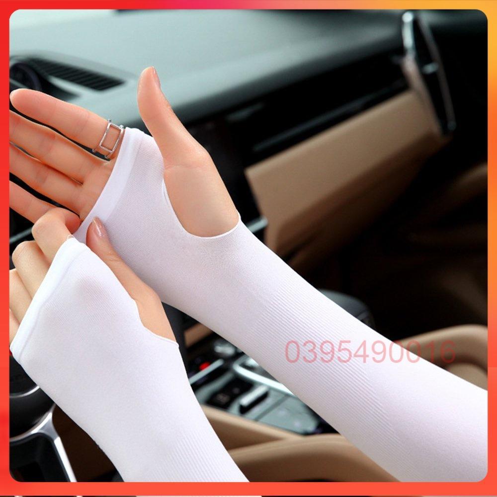 Găng tay dài chống nắng Let's Slim chống tia uv đi xe máy đi phượt, Bảo vệ da tay Cotton lạnh 4 chiều nên co giãn.. - HỒNG