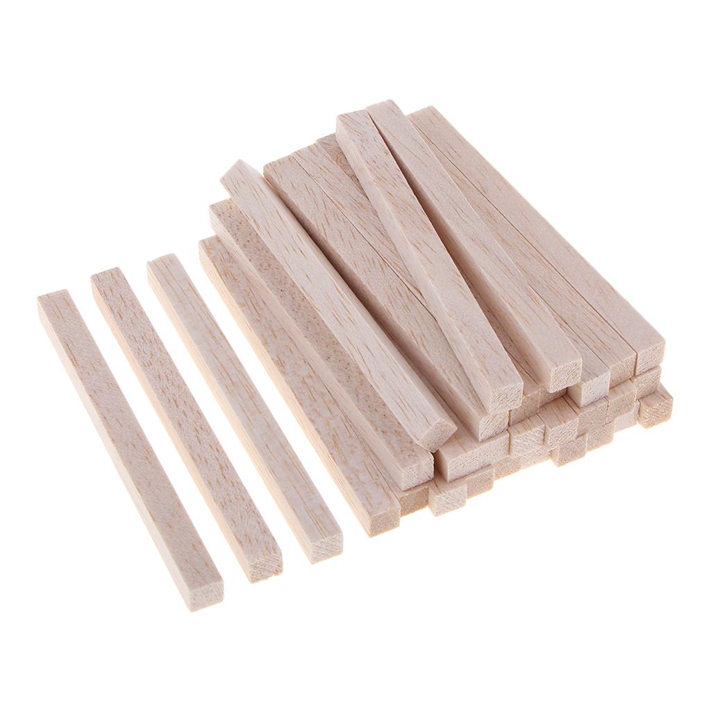 Square Balsa  Stick Unfinished  Stick  Rod  100mm