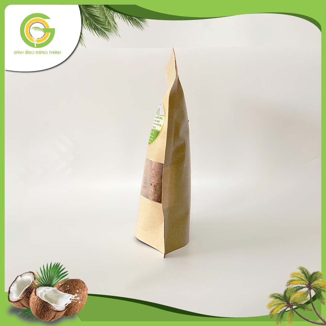 Bánh ống Đông Thành thơm ngon - Bánh ống xứ dừa - Đặc sản Bến Tre túi
