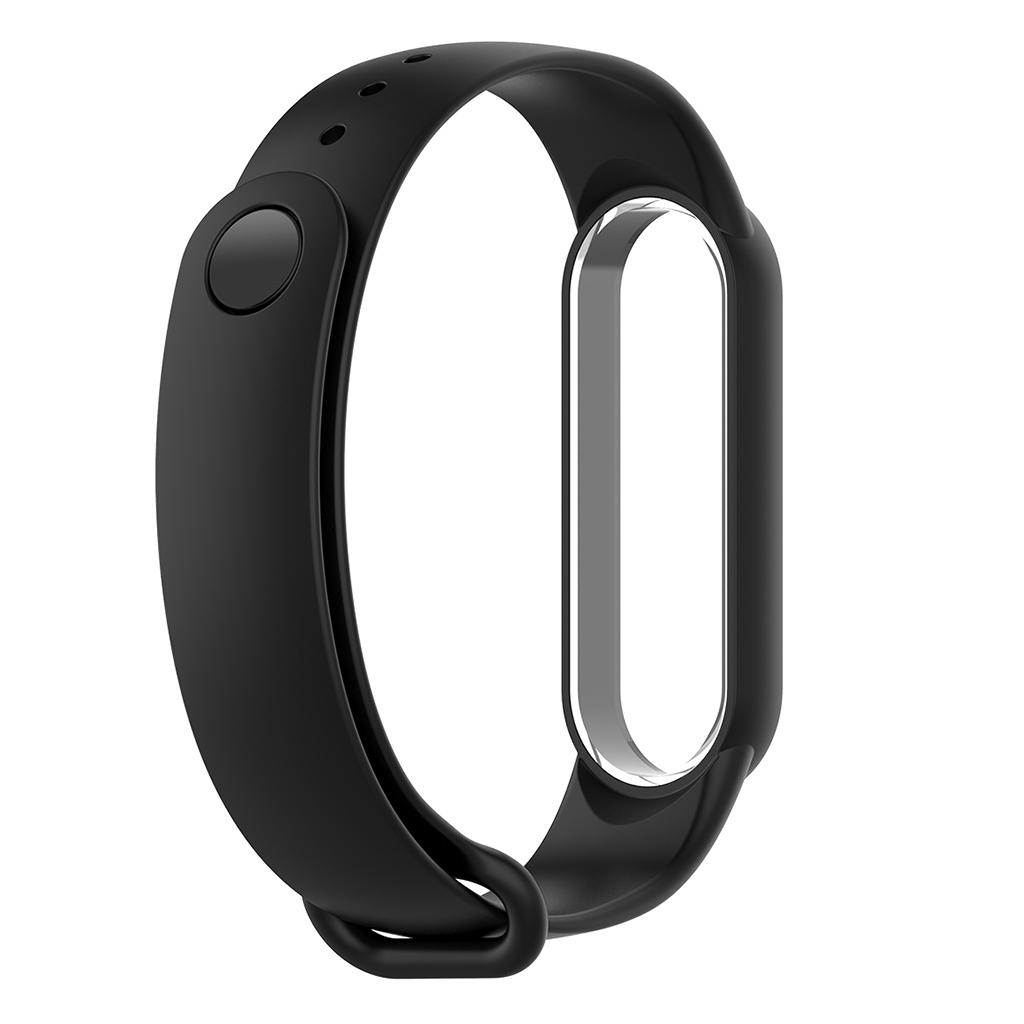 2x Black Replacement Silicone Band Soft Rubber Bracelet for Xiaomi  5