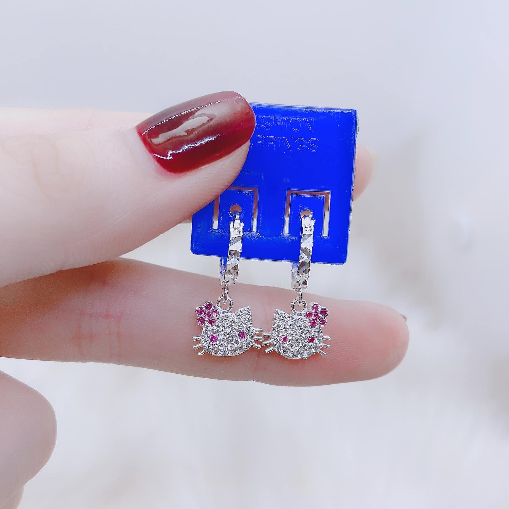 Bộ trang sức bạc trẻ em mèo Kitty MS26