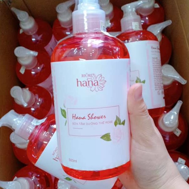 Sữa Tắm Hoa Hồng Riori Hana Shower Gel Rose - Sữa Tắm Dưỡng Thể Hương Nước Hoa Làm Sạch, Dưỡng Da Mềm Mại, Lưu Hương Lâu